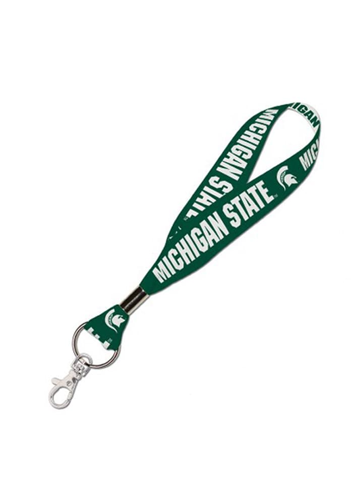 Michigan State Spartans 1 Key Strap Lanyard - GREEN