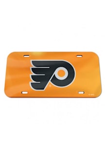 Philadelphia Flyers Orange Orange Crystal Mirror Car Accessory License Plate