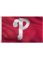 Philadelphia Phillies Deluxe Grommet Red Silk Screen Grommet Flag