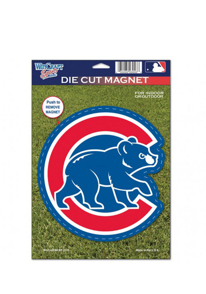Chicago Cubs Team Logo Car Magnet - Navy Blue