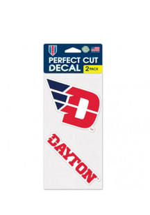 Dayton Flyers 4x4 2 Pack Auto Decal - Red