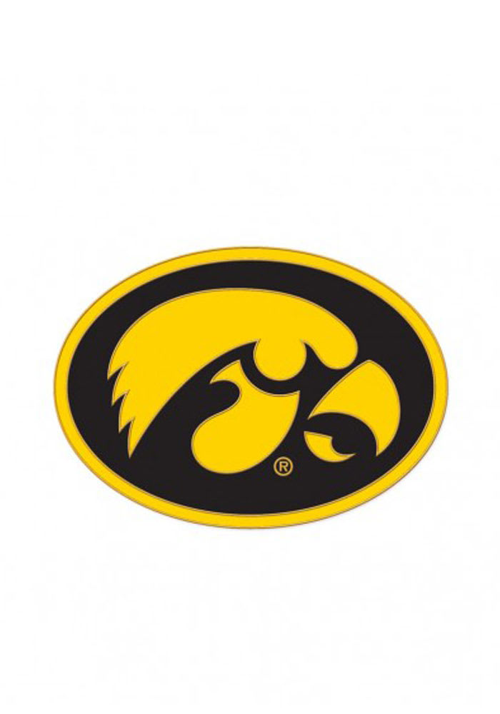 Iowa Hawkeyes Team Logo Souvenir Pin YELLOW