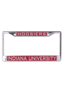 Indiana Hoosiers Red  Team Name Inlaid License Frame