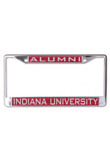 Indiana Hoosiers Red  Alumni Inlaid License Frame