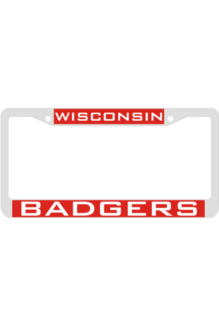 Wisconsin Badgers Team Name Inlaid License Frame