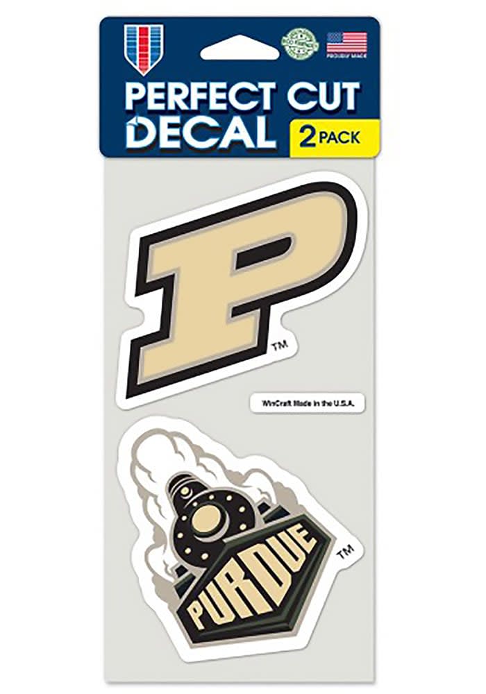 Purdue Boilermakers 2 Pack Perfect Cut Auto Decal - BLACK