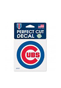 Chicago Cubs Perfect Cut Auto Decal - Red
