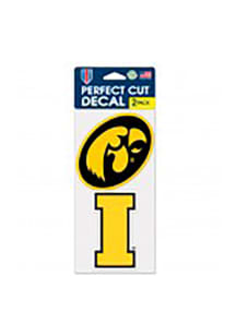 Iowa Hawkeyes 2 Pack Perfect Cut Auto Decal - Yellow