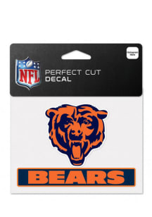 Chicago Bears Team Name Perfect Cut Auto Decal - Orange