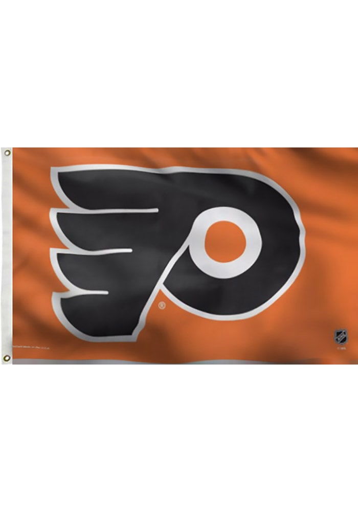 Philadelphia Flyers 3x5 Orange Grommet Orange Silk Screen Grommet Flag