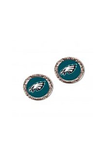 Philadelphia Eagles Hammered Post Womens Earrings