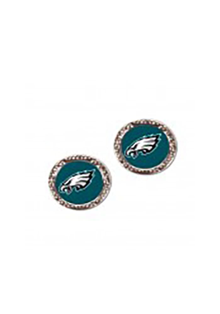 Philadelphia Eagles Hammered Post Womens Earrings