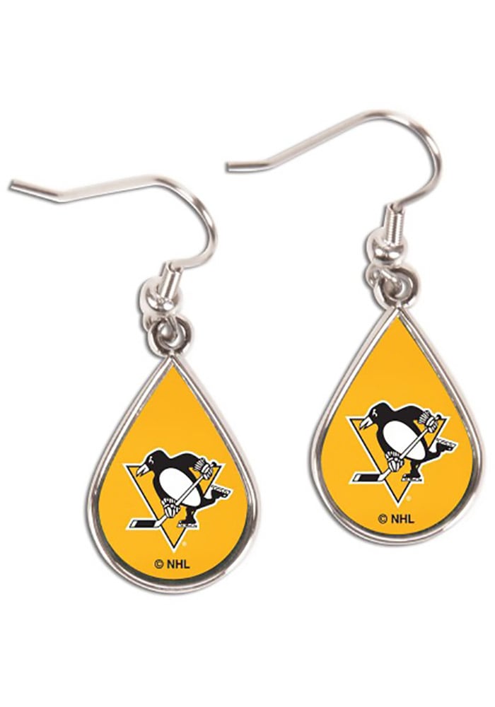 Pittsburgh Penguins Teardrop Womens Earrings