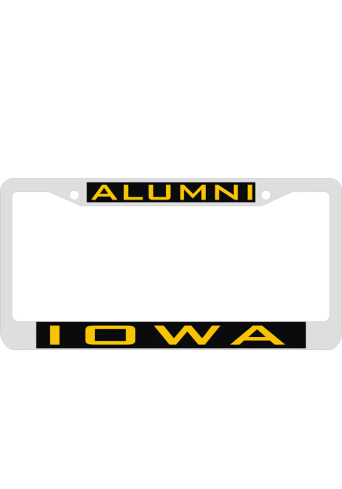 Iowa Hawkeyes Alumni Inlaid License Frame