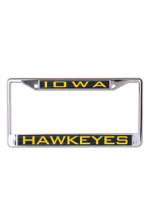 Iowa Hawkeyes Black  Team Name Inlaid License Frame