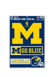 Michigan Wolverines Yellow  11x17 Multi Use Decal