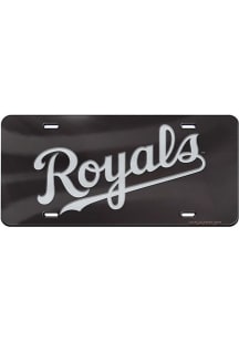Kansas City Royals Black/Silver Jersey Logo Car Accessory License Plate