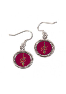 Cleveland Cavaliers Hammered Dangle Womens Earrings
