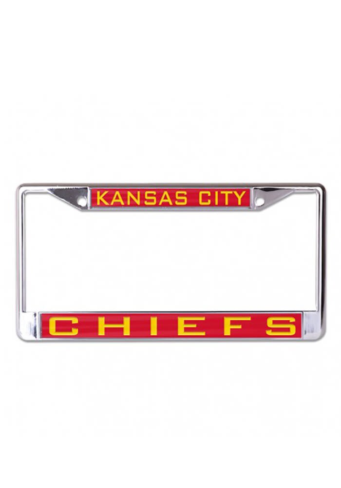 Kansas City Chiefs License Frame KC Chiefs Team Name Inlaid License