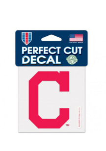 Cleveland Indians Perfect Cut Auto Decal - Red