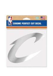 Cleveland Cavaliers Chrome Auto Decal - Silver