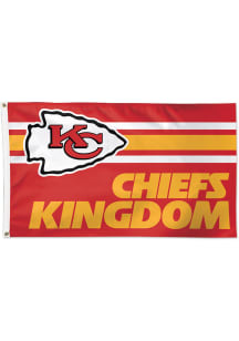 Kansas City Chiefs Chiefs Kingdom Grommet Red Silk Screen Grommet Flag