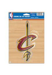 Cleveland Cavaliers Chrome Car Magnet - Red