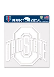Ohio State Buckeyes White Perfect Cut Auto Decal - White