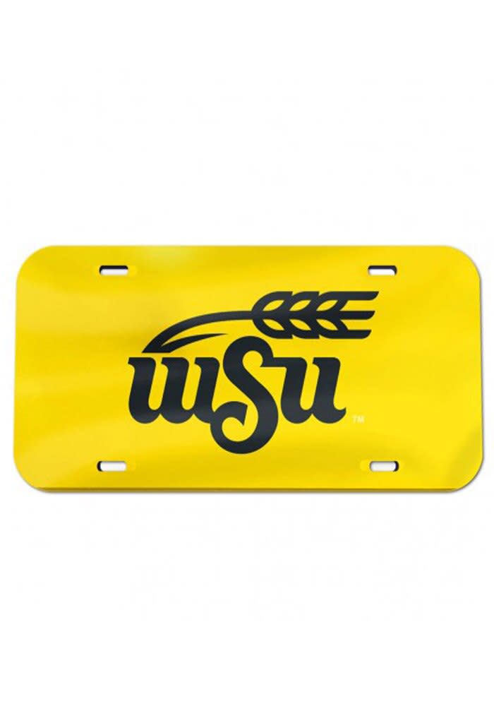 Wichita State Shockers License Plate WSU Team Logo Inlaid License Tag