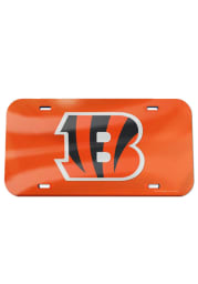 Cincinnati Bengals Team Logo Orange Inlaid Car Accessory License Plate