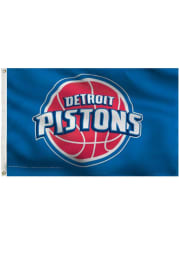 Detroit Pistons 3x5 Deluxe Grommet Blue Silk Screen Grommet Flag