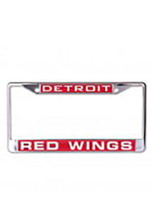 Detroit Red Wings Chrome Inlaid License Frame