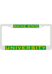 Wayne State Warriors Team Name Inlaid License Frame