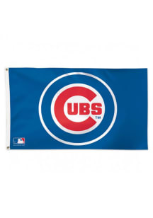 Chicago Cubs Team Logo Grommet Blue Silk Screen Grommet Flag