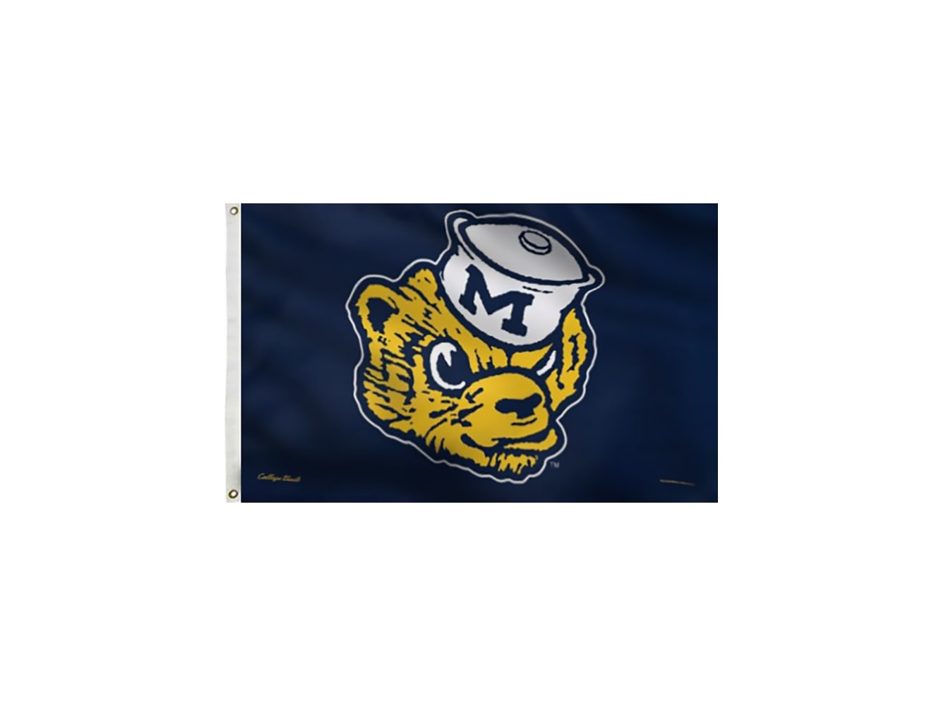 Michigan Wolverines Garden Flag With Stand – Double-Sided 13x18 Inch Polyester, 40-Inch Steel Holder, Officially Licensed