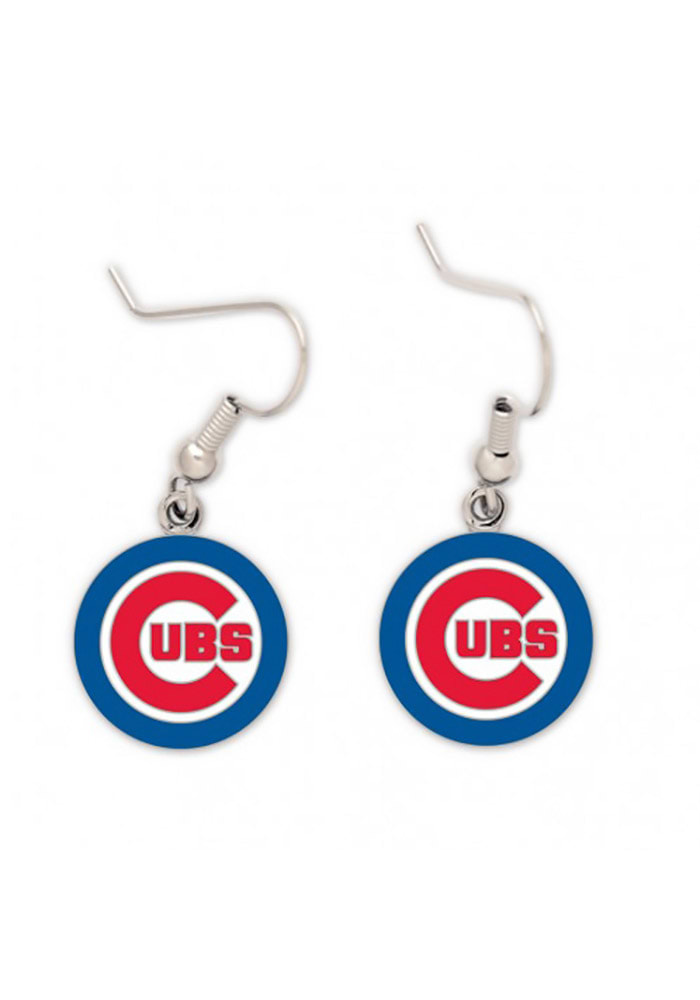 Chicago Cubs Dangler Womens Earrings