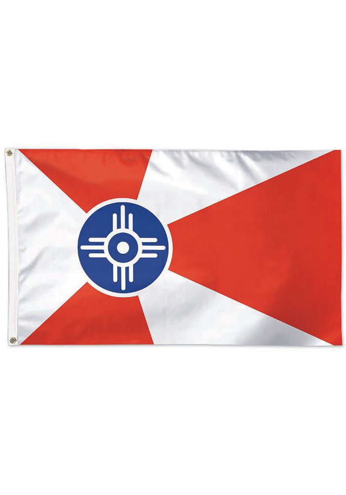Wichita 3x5 Red Silk Screen Grommet Flag