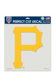 Pittsburgh Pirates 8x8 Perfect Cut Auto Decal - Yellow