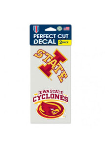 Iowa State Cyclones 2 Pack Perfect Cut Auto Decal - Cardinal