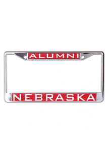 Nebraska Cornhuskers Red  Alumni Inlaid License Frame