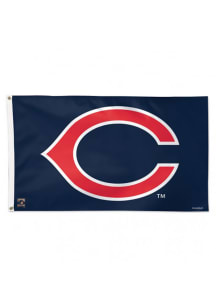 Cleveland Indians Cooperstown Navy Blue Silk Screen Grommet Flag