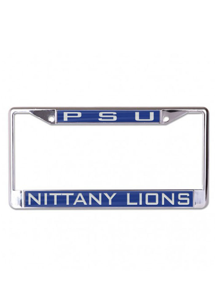 Penn State Nittany Lions Chome Inlaid License Frame