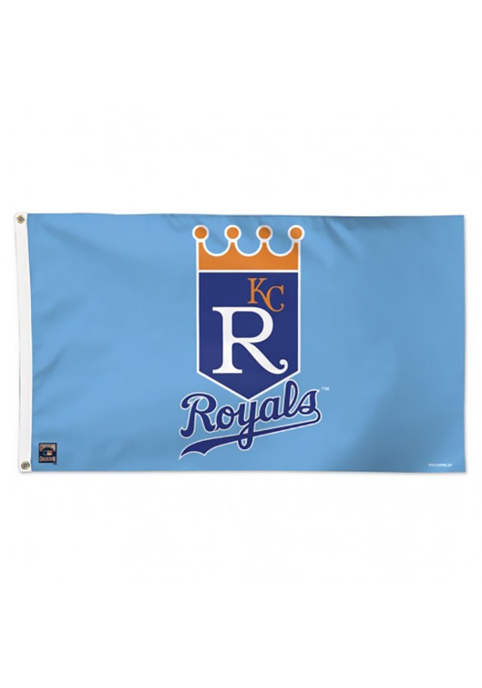 Kansas City Royals Cooperstown Blue Silk Screen Grommet Flag
