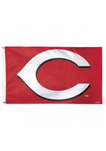 Cincinnati Reds Alternate Background Red Silk Screen Grommet Flag