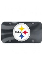 Pittsburgh Steelers Team Logo Black Car Accessory License Plate