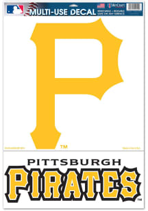 Pittsburgh Pirates Primary Logo Auto Decal - Black