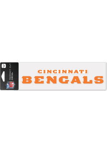 Cincinnati Bengals 3x10 Perfect Cut Auto Decal - Orange