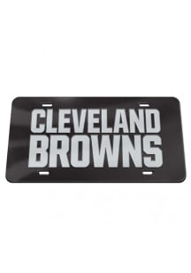 Cleveland Browns Chrome Car Accessory License Plate
