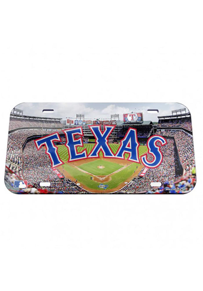 Texas Rangers Stadium Mirror Car Accessory License Plate