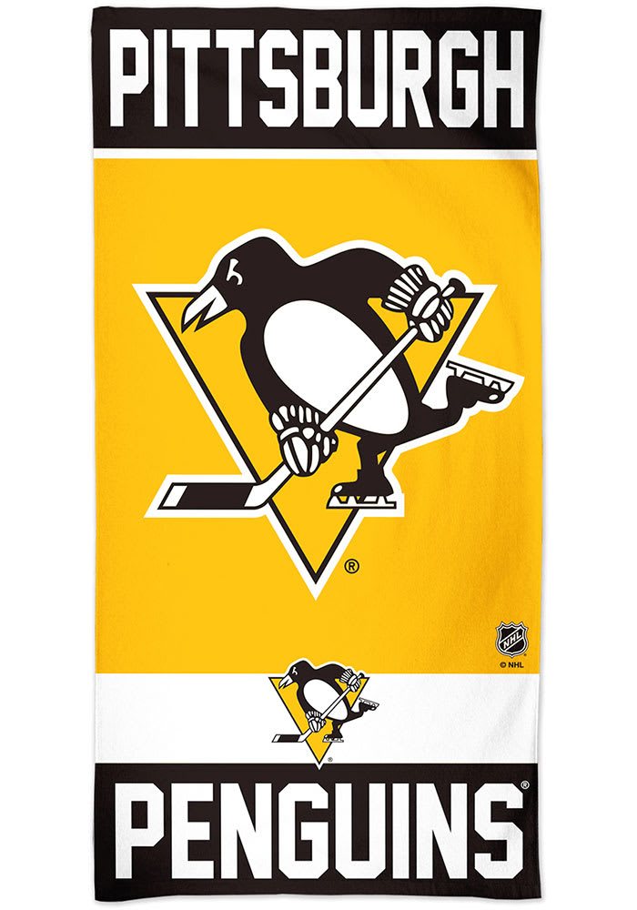 Pittsburgh Penguins 30 x 60 Team Logo Beach Towel
